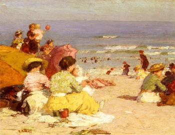 Edward Henry Potthast : Beach Scene II